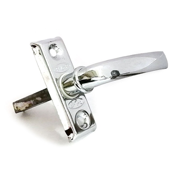 Оконная ручка, металлическая, модель 3056, цвет пол. хром (CP)