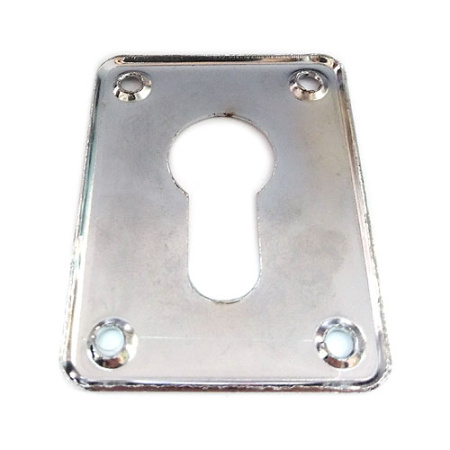 Дверная накладка под цилиндр, квадрат, цвет мат. никель (SN)
