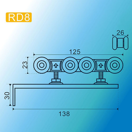 RD8 MSM РОЛИКИ ДЛЯ РАЗДВИЖНЫХ