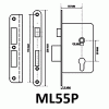 Дверная защелка с металлическим язычком, модель ML55P, цвет пол. латунь (PB) Дверная защелка с металлическим язычком, модель ML55P, цвет пол. латунь (PB)