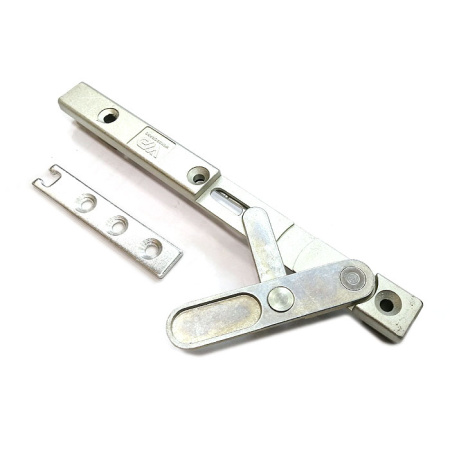Оконный штульповый шпингалет, для пластиковых окон, цвет пол. хром (CP)